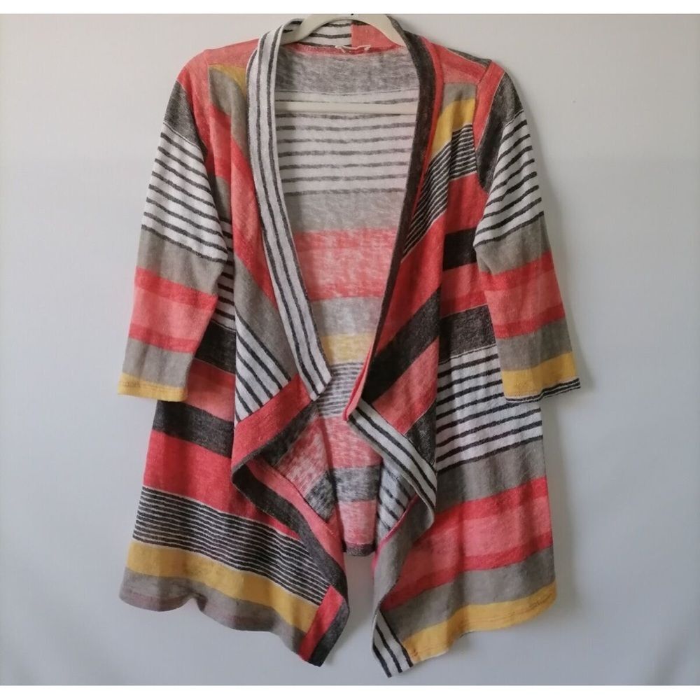 My Target Colorful Striped Open Cardigan Sweater Size XL
